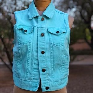 Turquoise Denim Jacket